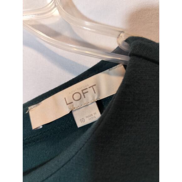 Loft Brand Flowy Flare Sleeve Dress Size 10 - Picture 4 of 11